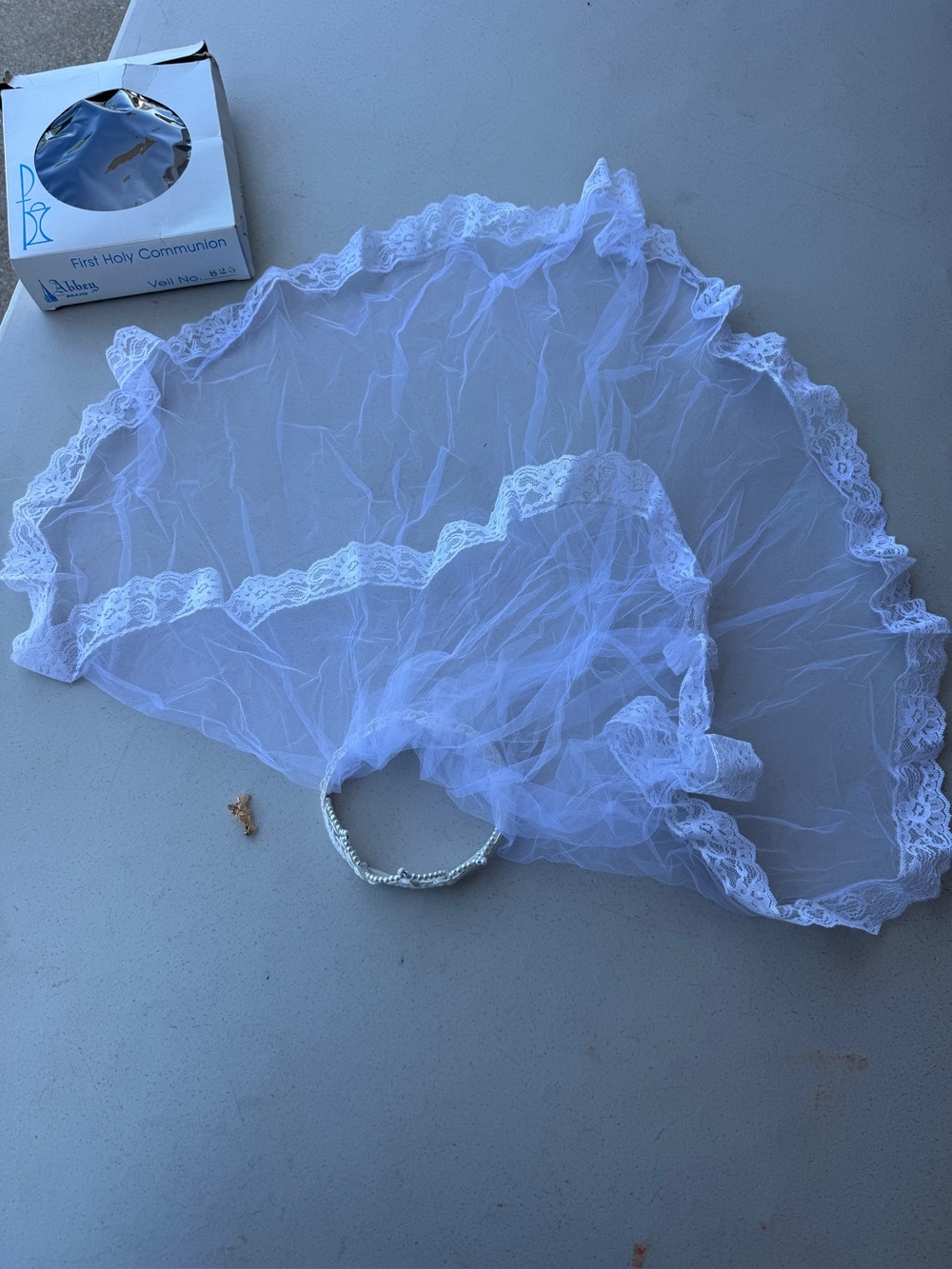 Vintage First Holy Communion Veil Abby Brand #825.